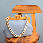 Wooden clip messenger bag, view 2 - MRSLM