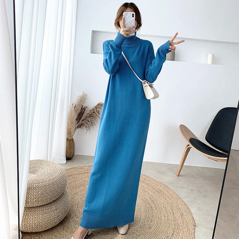 Black knitted long dress, view 6 - MRSLM