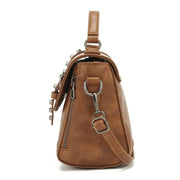 studded women's messenger bag, view 2 - MRSLM