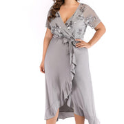 knitted maxi skirt with irregular hem, view 2 - MRSLM