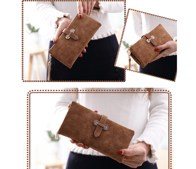 ladies multi-function wallet with tassel, view 19 - MRSLM