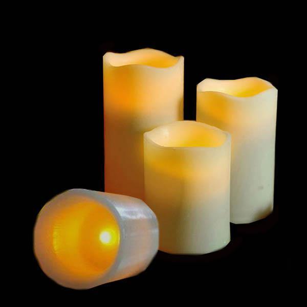 Cylindrical Flickering LED Candle Light Flameless Garden Yard Christmas Lamp Decoration - MRSLM