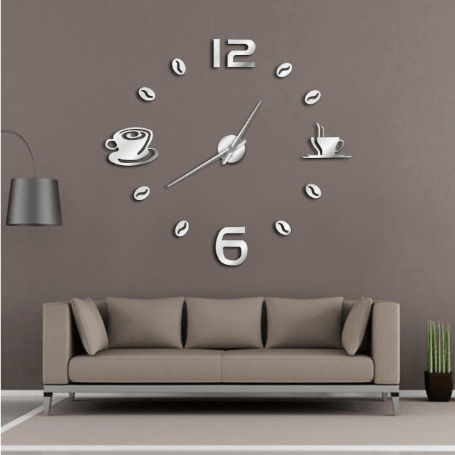 DIY wall clock living room bedroom creative 3D stereo mute home decoration wall clock - MRSLM