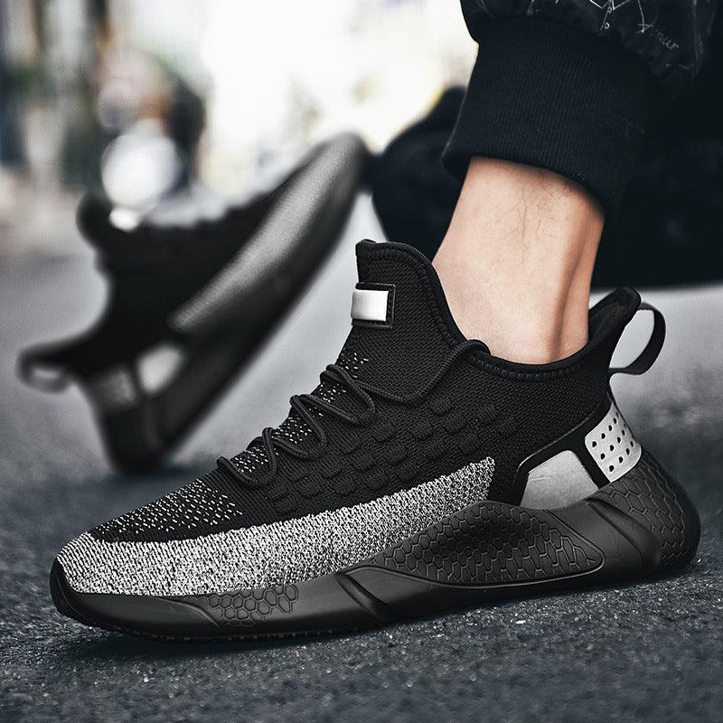 men's breathable flying mesh sneakers, view 5 - MRSLM