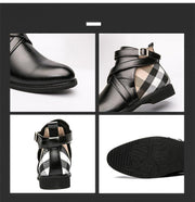 Men's retro short flat boots, view 3 - MRSLM