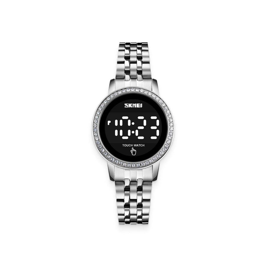 Silver Women’s LED Digital Diamond Watch - MRSLM