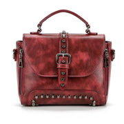 studded women's messenger bag, view 6 - MRSLM