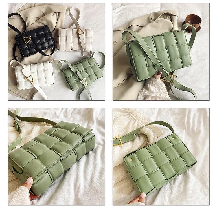 woven PU messenger bag, view 2 - MRSLM