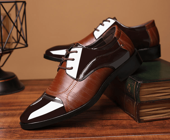 2021 summer new shoes men's business dress large size shoes fashion hundred tower wedding shoes - MRSLM