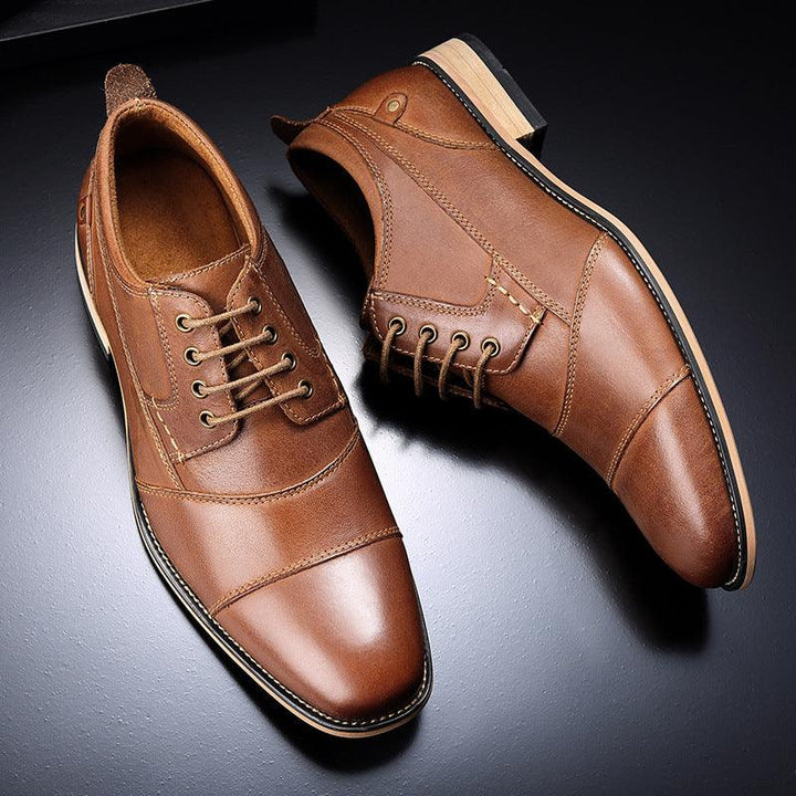 Leather lace-up casual shoes - MRSLM