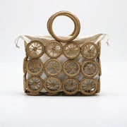 hollow woven paper rope bag, view 9 - MRSLM