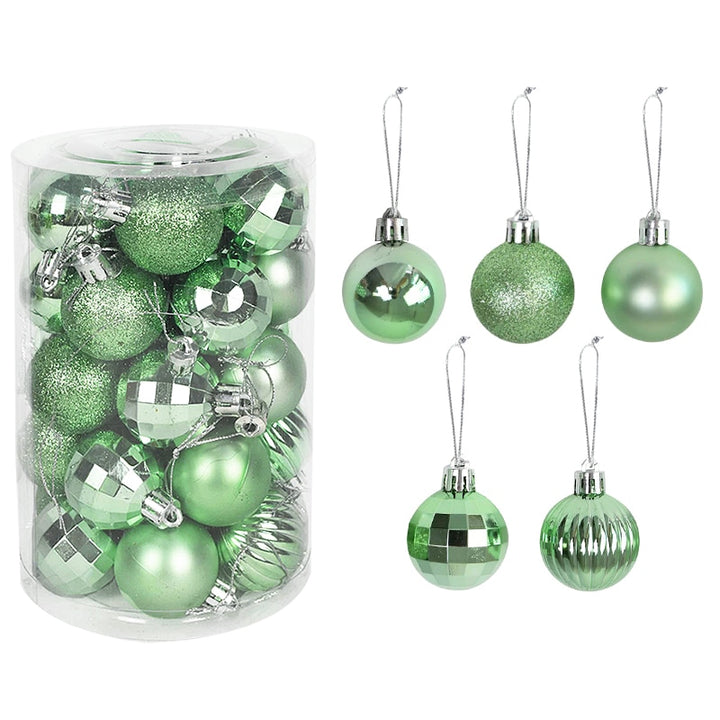 Colorful Christmas Tree Decoration Balls Set