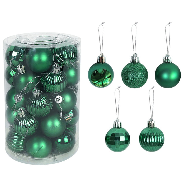 Colorful Christmas Tree Decoration Balls Set