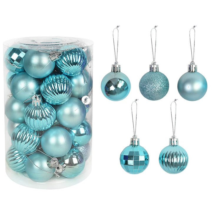Colorful Christmas Tree Decoration Balls Set