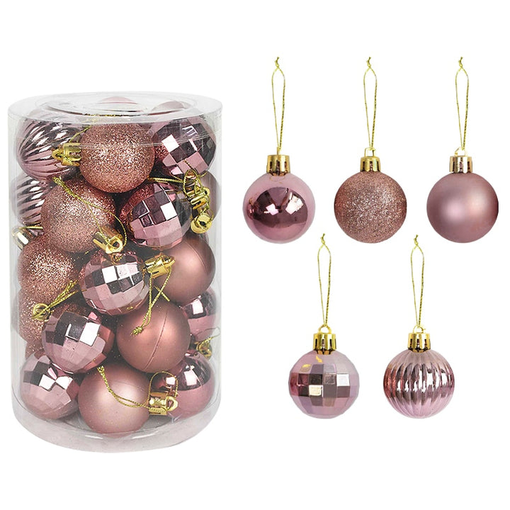 Colorful Christmas Tree Decoration Balls Set
