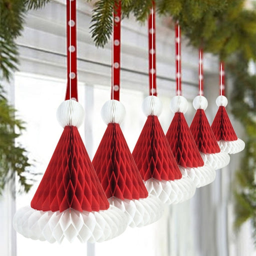 Folding paper christmas hat decorations - MRSLM