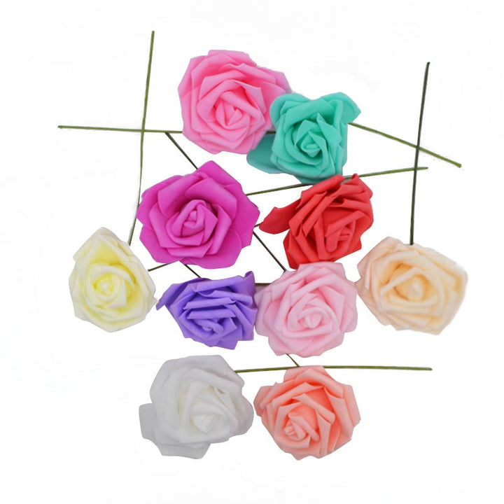 Set of 25 Artificial Foam Roses