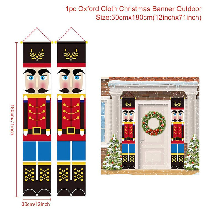 Merry Christmas Hanging Door Banners