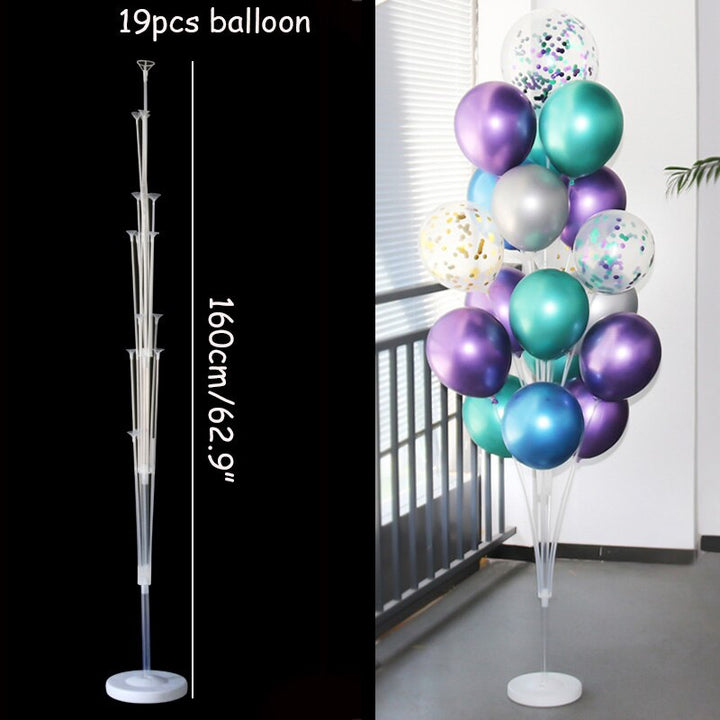 Simple Balloon Garland and Table for Wedding Party