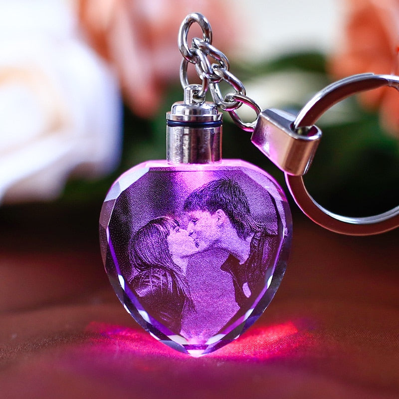 personalized crystal key chain, view 6 - MRSLM