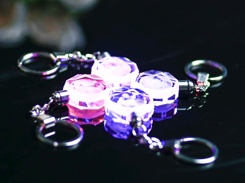 personalized crystal key chain, view 8 - MRSLM
