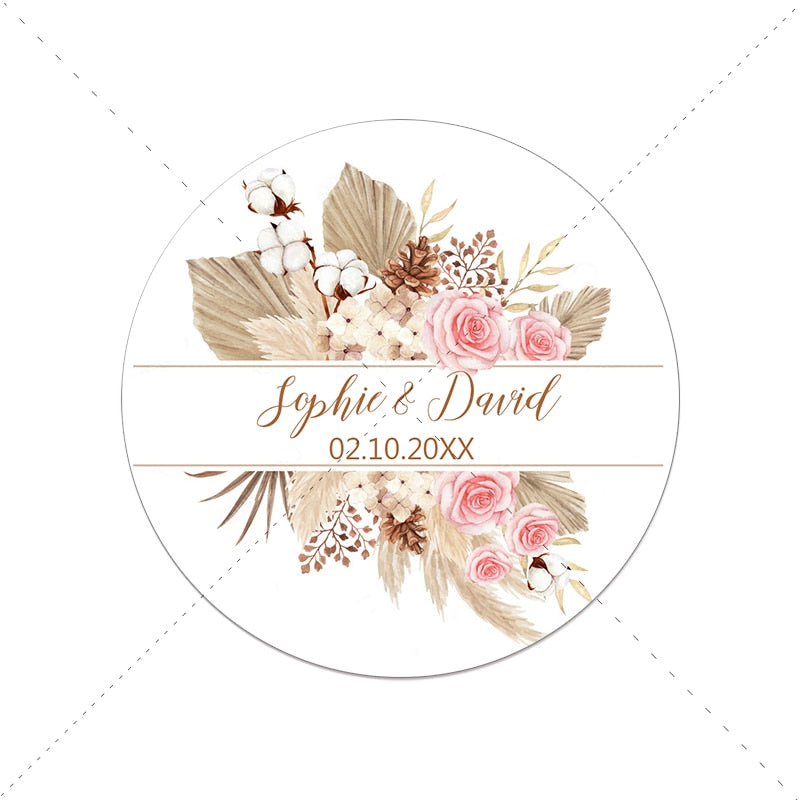 Wedding Customized Stickers Set