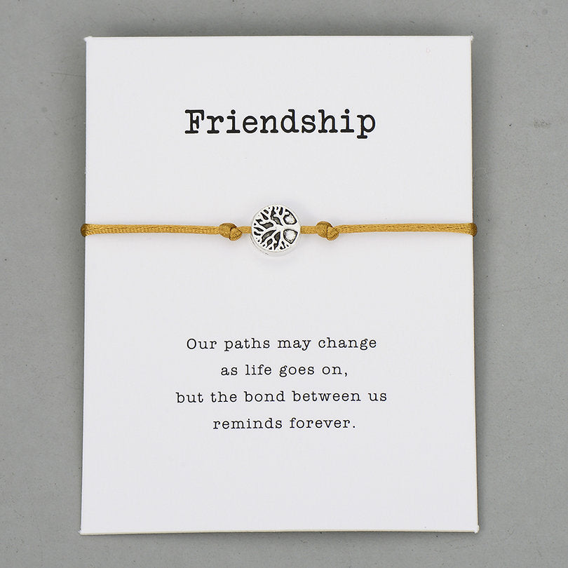 Friendship Card for Gift with Rope