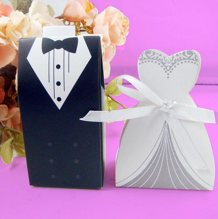 Bride And Groom Design Favors 10 Pcs Set