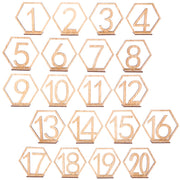 wooden wedding table cards set, view 6 - MRSLM