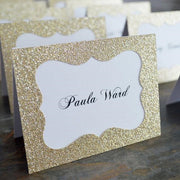 glittered wedding table cards, view 2 - MRSLM