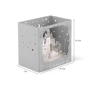 laser cut 3d pop up card, view 2 - MRSLM
