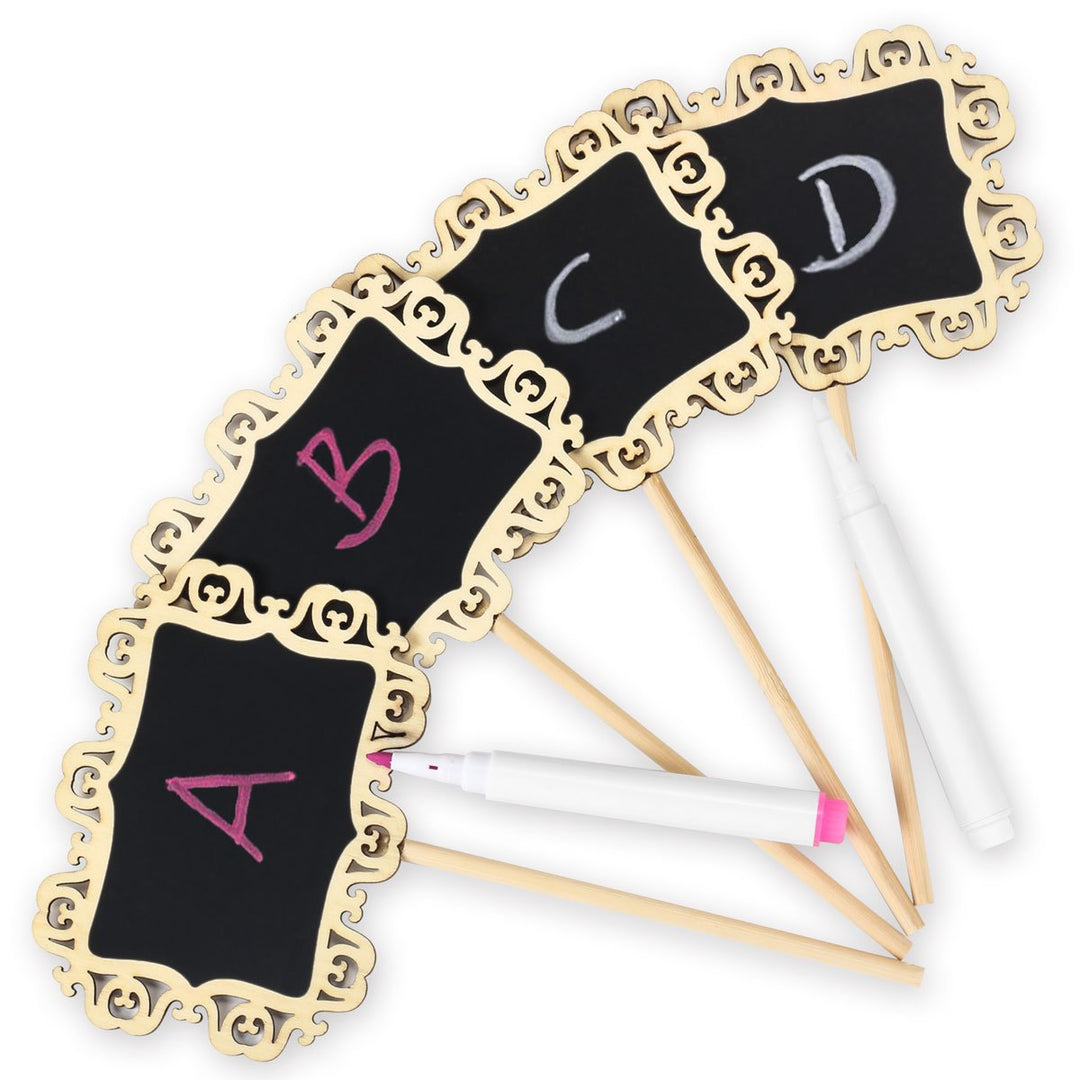 Simple Table Chalkboards for Wedding Party 12 pcs Set