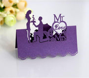 paper wedding table cards set, view 12 - MRSLM