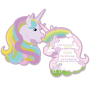 rainbow unicorn invitation cards - MRSLM
