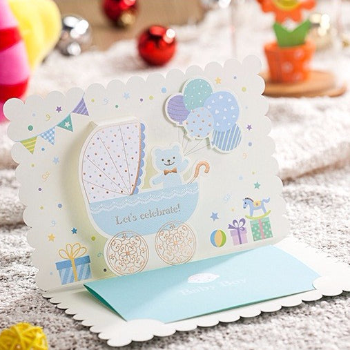 Pop-Up Baby Shower Party Invitation Cards 50 pcs Set