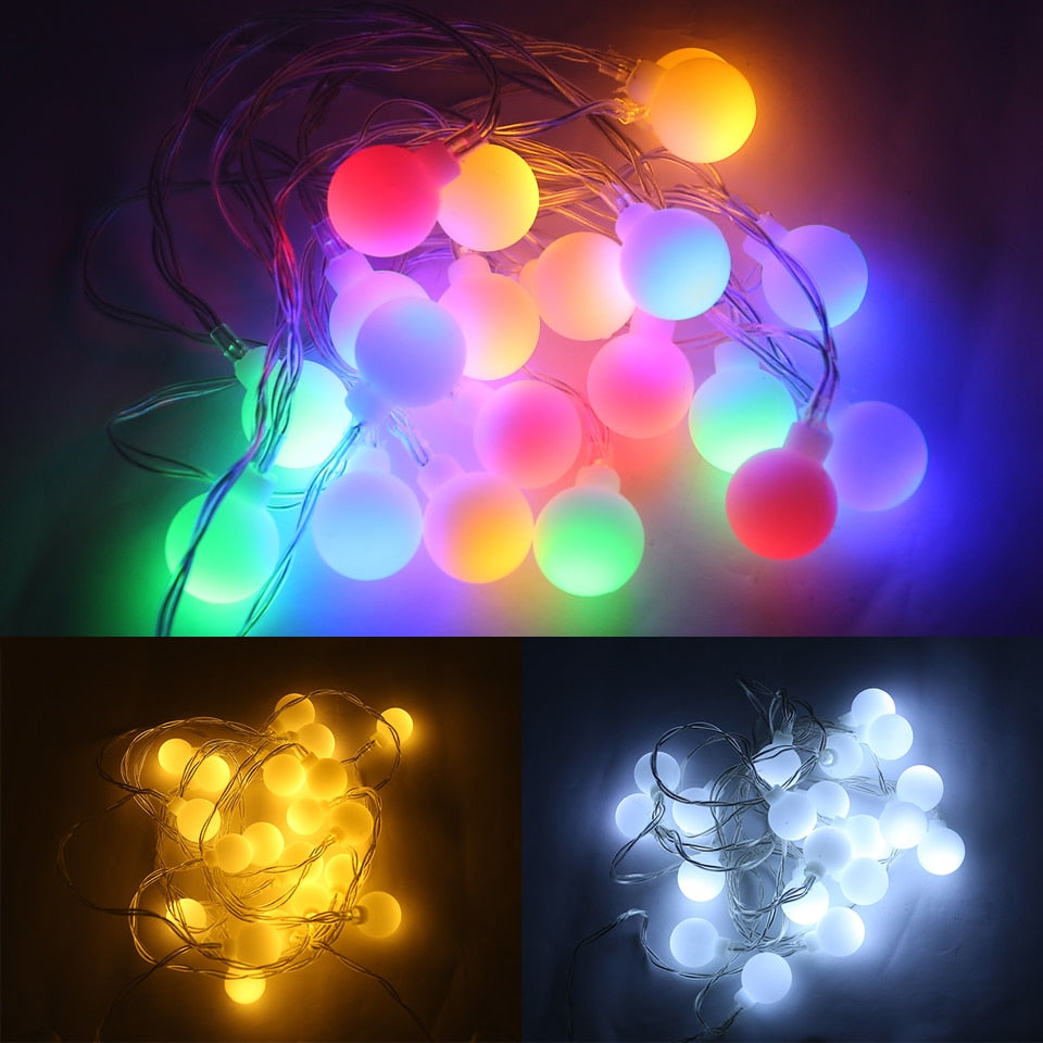 Colorful Bulb Shaped LED String Lights