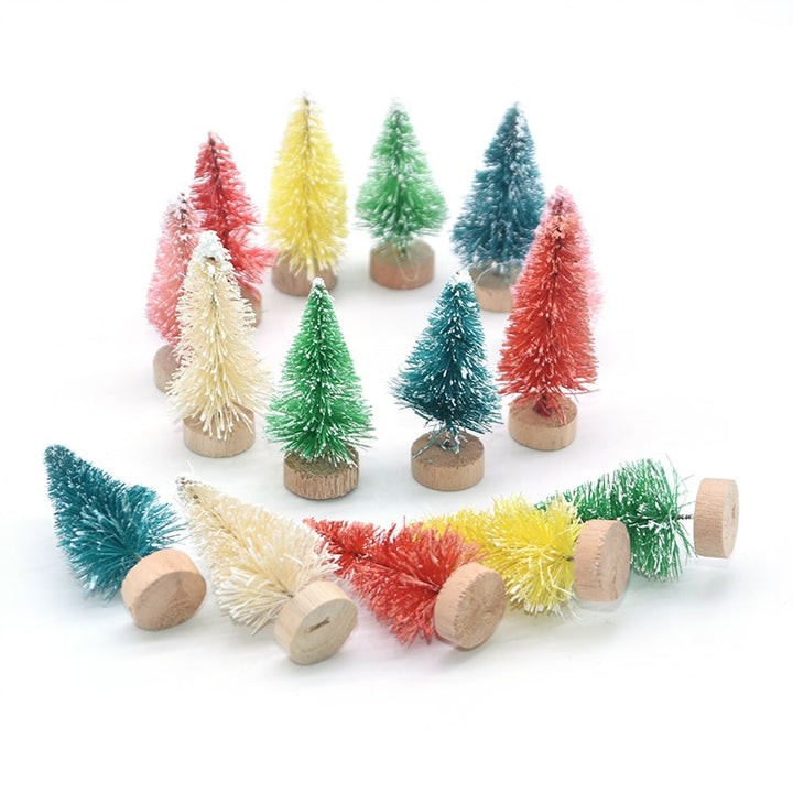 Colorful Desktop Christmas Trees 5 Pcs Set