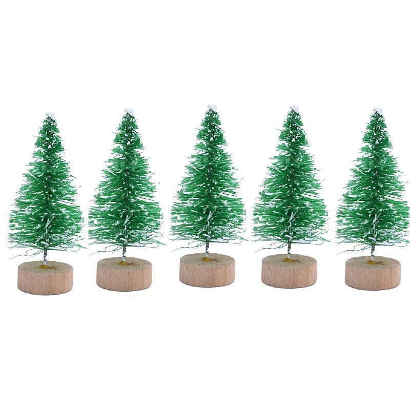colorful desktop christmas trees set, view 3 - MRSLM