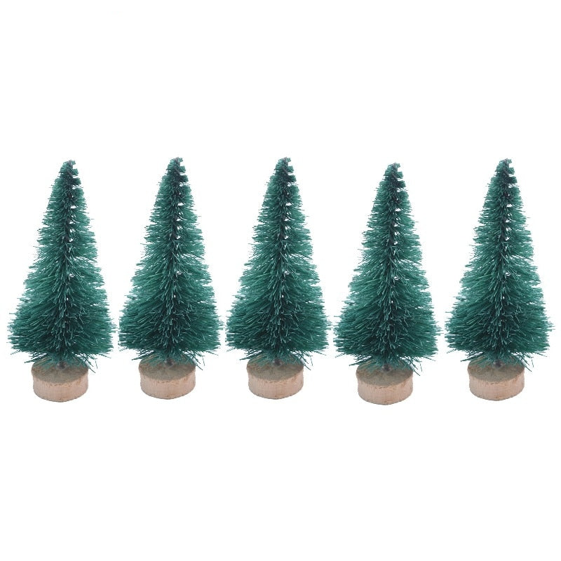 Colorful Desktop Christmas Trees 5 Pcs Set