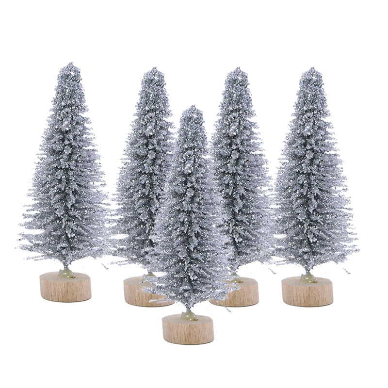 Colorful Desktop Christmas Trees 5 Pcs Set