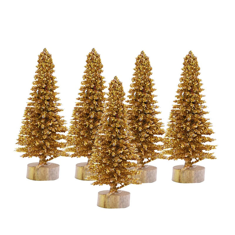 colorful desktop christmas trees set, view 12 - MRSLM