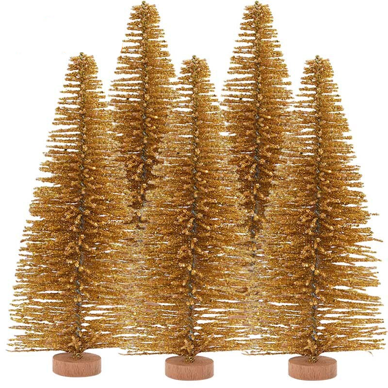 Colorful Desktop Christmas Trees 5 Pcs Set