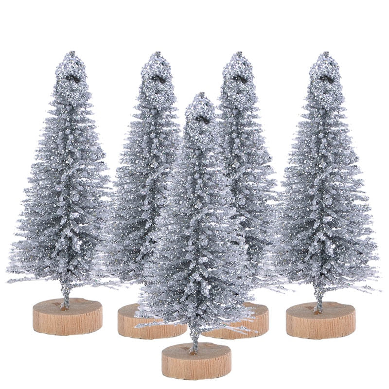 Colorful Desktop Christmas Trees 5 Pcs Set