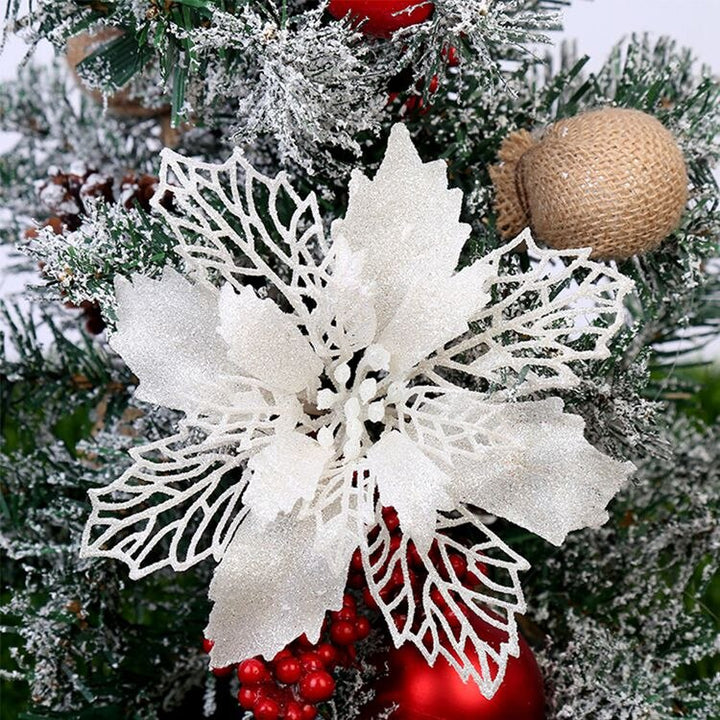 Christmas Ornament Flower Decorations Set