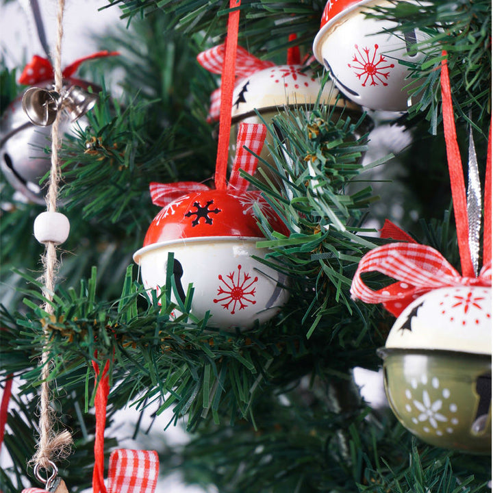 Multicolor Metal Jingle Bells With Ribbon