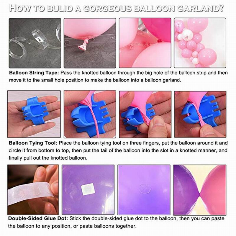 emerald balloon garland set, view 6 - MRSLM
