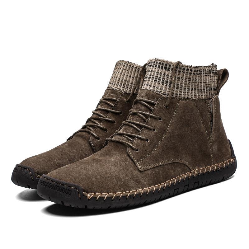 Men's high-top pig leather boots, view 2 - MRSLM