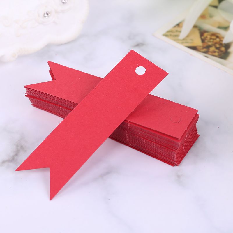Set of 100 Blank Kraft Paper Gift Tags