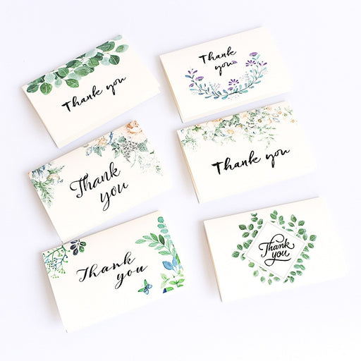 set of 6 thank you cards with envelopes - MRSLM