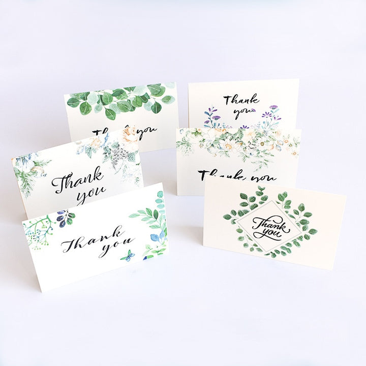 Set of 6 Thank You Cards with Envelopes